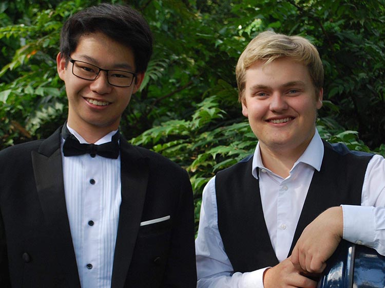 Tianyou Ma, violin & Maxim Calver, cello Tianyou Ma, violin & Maxim Calver, cello