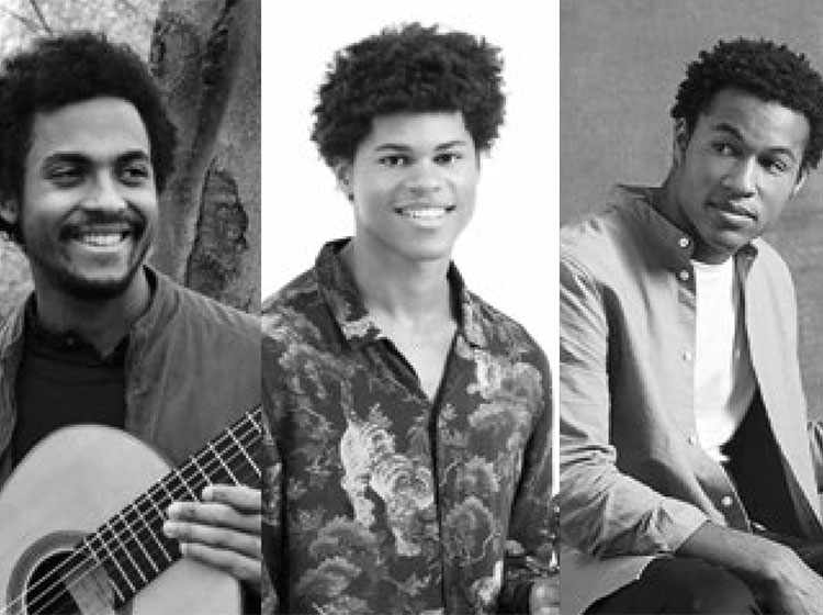 Sheku Kanneh-Mason, cello, Braimah Kanneh-Mason, violin & Plinio Fernandes, guitar Sheku Kanneh-Mason, cello, Braimah Kanneh-Mason, violin & Plinio Fernandes, guitar